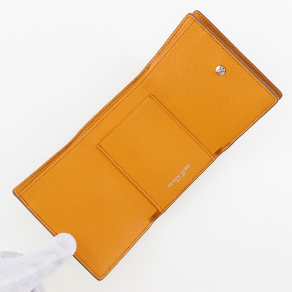 HUNTING WORLD Tri-fold wallet, leather, brown, snap button, women's, H141624922 - Picture 5 of 10